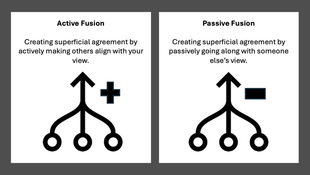 Image: Active fusion invites passive fusion and passive fusion invites active fusion
