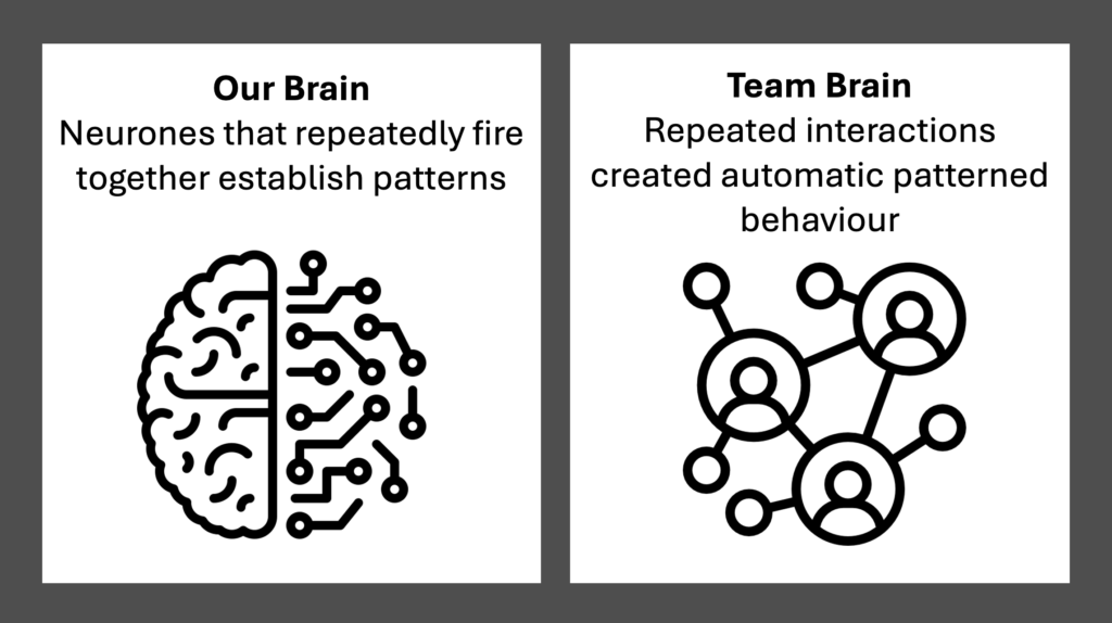 Image: Over time our team brain becomes stable and starts to resist change