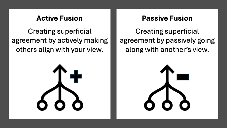 Active fusion invites passive fusion and passive fusion invites active fusion